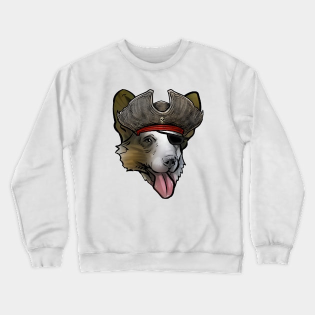 Cardigan Welsh Corgi Pirate Crewneck Sweatshirt by whyitsme